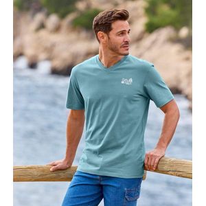 ATLAS FOR MEN - Set van 3 T-shirts met V-hals Travel - Heren - Verkrijgbaar in grote maten - L