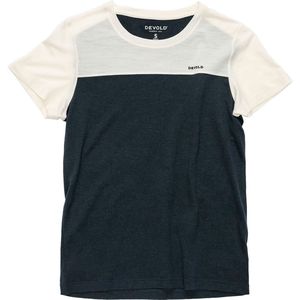 Devold - Classic Linear - T-shirt - Wit Blauw - Merinowol