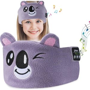 Bluetooth Slaapmasker met Draadloze Hoofdtelefoon - Comfortabel Muziek Oogmasker voor Kinderen