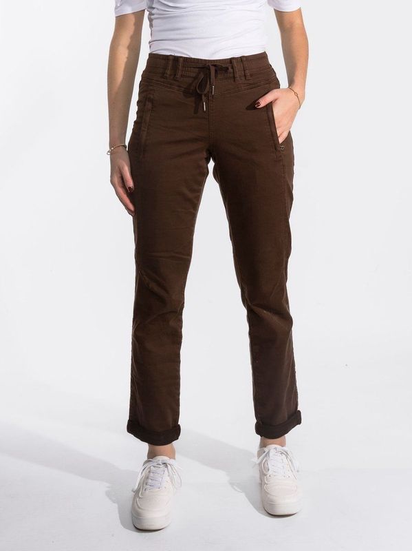 Red Button - Jog Colour - Skinny Broek - Donkerbruin