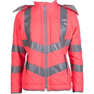 Reflecterende Jas - Roze - Winddicht - Gecertificeerd met EN17353-2020 - Type AB3