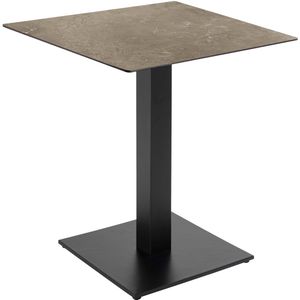 Oviala - Eettafel - Wit Marmeren Bekleding - 70 x 70 cm