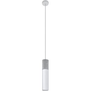 Sollux - Hanglamp Borgio 1 lichts beton wit