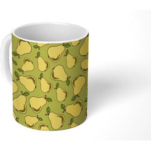 Mok - Koffiemok - Peer - Fruit - Vintage - Patronen - Mokken - 350 ML - Beker - Koffiemokken - Theemok