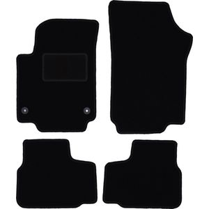 Zwarte veloursmatten voor: Seat Mii hatchback (2011-)