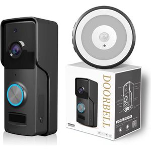 Video deurbel met camera - Deurbel met beeld - Slimme deurbel - Draadloze video deurbel - Beveiliging huis - Deurbel met app - WiFi deurbel - Nachtzicht - Tweeweg audio - Beveiligingscamera voordeur - Voor smartphone en tablet