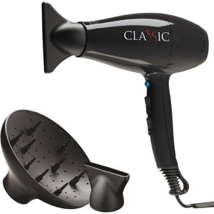 Professionele Klassieke Haardroger 2200 W met Keramische Coating voor Glanzend en Pluisvrij Haar