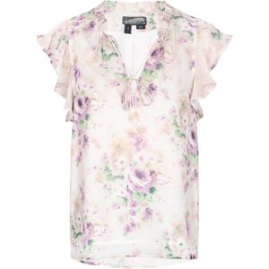 DreiMaster - Vintage - Blouse - Jade Groen - Bloemenprint