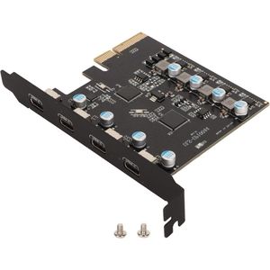 Naar USB C-uitbreidingskaart 20 Gbps USB 3.2 PCI Express-kaartcontrolleradapter- 4 Poorten- Interne Converter- Windows 7 8 10- OS X .