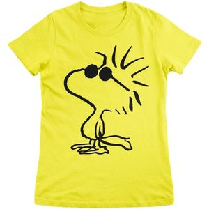 Peanuts Woodstock Dames T-shirt - geel - S