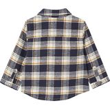 Flanellen Overhemd - Marineblauw - Geruit - Jongens