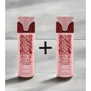 2 stuks Riiffs Deodorant Rose De Soleil- 200ml - Zoet