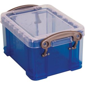 Really Useful Box visitekaarthouder 033 liter transparant blauw