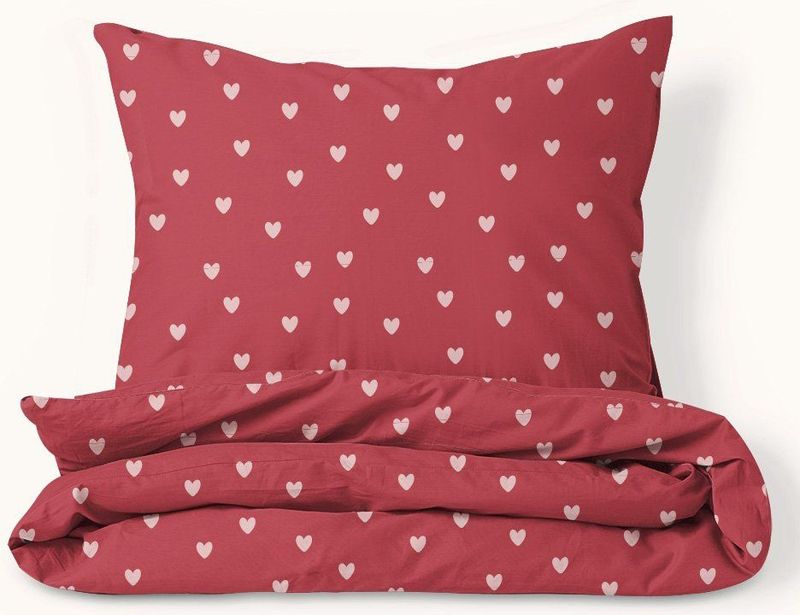 Petite Amélie - Heart - Dekbedovertrekset - 140 x 200 cm - Flanel