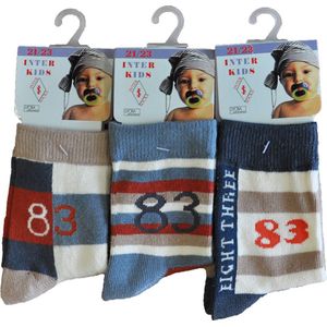 Baby / kinder sokjes 83 - 24/27 - jongetje - 90% katoen - naadloos - 12 PAAR - chaussettes socks