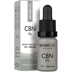 Nature Cure CBN + CBD-olie 5% - 500 mg- Broad Spectrum 10 ml
