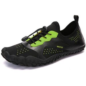 BECO waterschoenen Aqua venture - zwart/limegroen - maat 35
