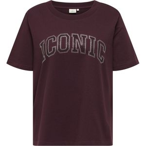 Carriri - T-shirts - O-hals - Bedrukt Detail - Strass Steentjes - Pailletten Detail