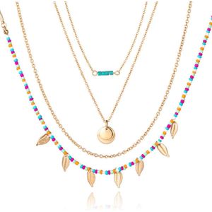 Multilayer Ketting Boho LGT JWLS - 4 lagen