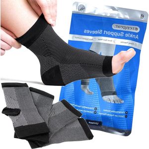 Enkelsteunmouwen (2 paar) voor heren en dames - Snelle verlichting van voetpijn - Plantaire fasciitis - Hielsteun - Achillespees (L-XL)