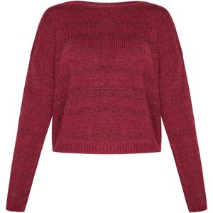 usha - Fashion Look Collection - Sweater - Relaxed-fit - Met Stripes Patroon