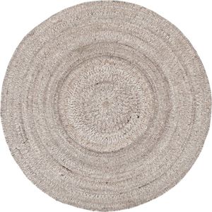 MUST Living Carpet Sterling round small,Ø150 cm, Beige, 80% wool 20% polyester