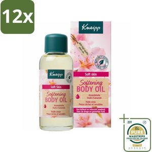 Kneipp - Huidolie - Soft Skin - Amandelbloesem - Voor zachte & soepele huid - 100 ml - Voordeelverpakking - 12 stuks - Gevoelige huid - Voedende olie