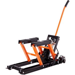 Hydraulische Krik - 0,7 Ton - Draagbare Schaarlift - Voetbediende Krikstandaard voor Motoren ATV UTV