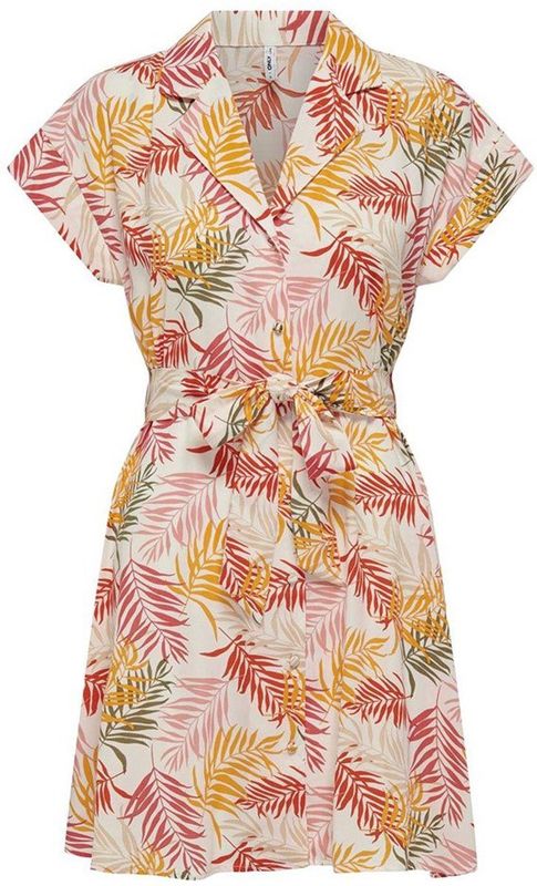 Only Laure Fr Korte Mouwen Korte Jurk Oranje M Vrouw