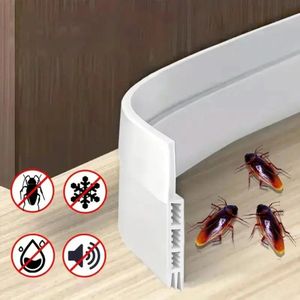 Nivard Tochtstrip - Tochthond - Windstopper - Deurborstel - Tochtband - Tochtstopper - Tochtkussen - Kussen Voor Deur - Draft Stopper - Wit