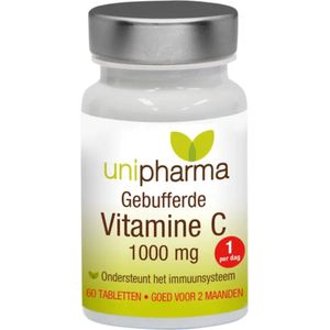 Unipharma - Gebufferde Vitamine C - 1000mg Tabletten - 60 stuks