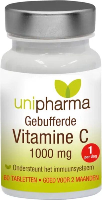 Unipharma - Gebufferde Vitamine C - 1000mg Tabletten - 60 stuks
