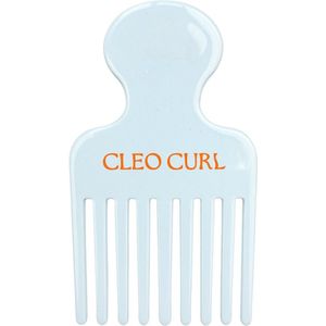 Cleo Curl Hair Pick - Blauw - Styling Kam – Brede Kapper Kam – Haarstyling – Unisex Haaraccessoire – Anti-Klit – Geschikt voor Alle Haartypes