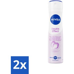 Nivea - Deodorant - Spray - Double Effect - Anti-Transpirant - 150 ml - Voordeelverpakking - 2 stuks