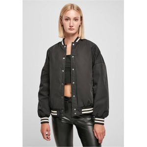Urban Classics - Oversized Recycled College jacket - S - Zwart