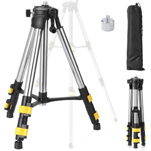 Telescopisch Bouwstatief voor Laser- en Nivelleringsapparaten – Verstelbaar van 37 tot 110 cm met Adapter en Opbergtas