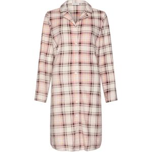 Pastunette - Pink Checks - Nachthemd - Ecru - Flanel Fleece
