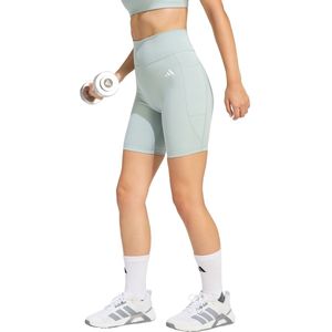 adidas Performance Optimé Essentials Stash Pocket 7-Inch Korte Legging - Dames - Groen