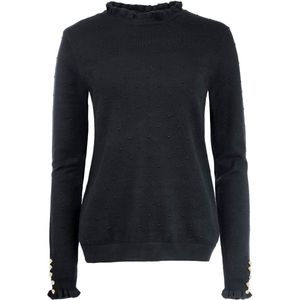 NED Trui Fleet Ls Rmb Brei 25w1 U106 43 900 Black Dames Maat - XS