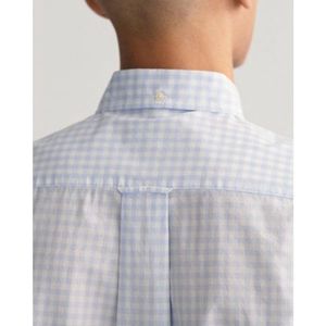 Poplin Gingham Shirt Heren Overhemd