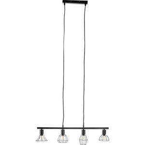 MLK - Hanglamp 7010 - 4 Lichts - Zwart
