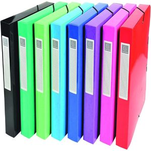 Archiefdoos voor A4-documenten - 240 x 320 mm, 40 mm rug, diverse kleuren (Pack van 8)