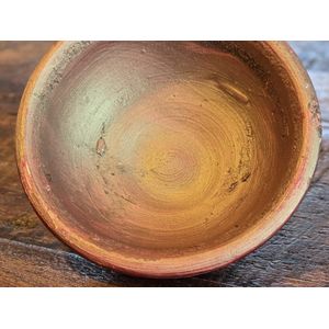 Aker Fassi Marokkaanse lipstain, blush en masker in één - 100% natuurlijk - Handgemaakt, aardewerken houder met een laagje poeder van klaproos en granaatappelschil - uit Fes (Marokko)