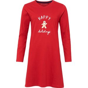 Happy Shorts Dames Nachthemd Kerst Rood - Maat M