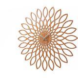 Wall clock Sunflower MDF wood finish