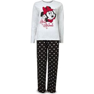 Disney Minnie Mouse Pyjama - Dames - Grijs/Zwart - Maat L