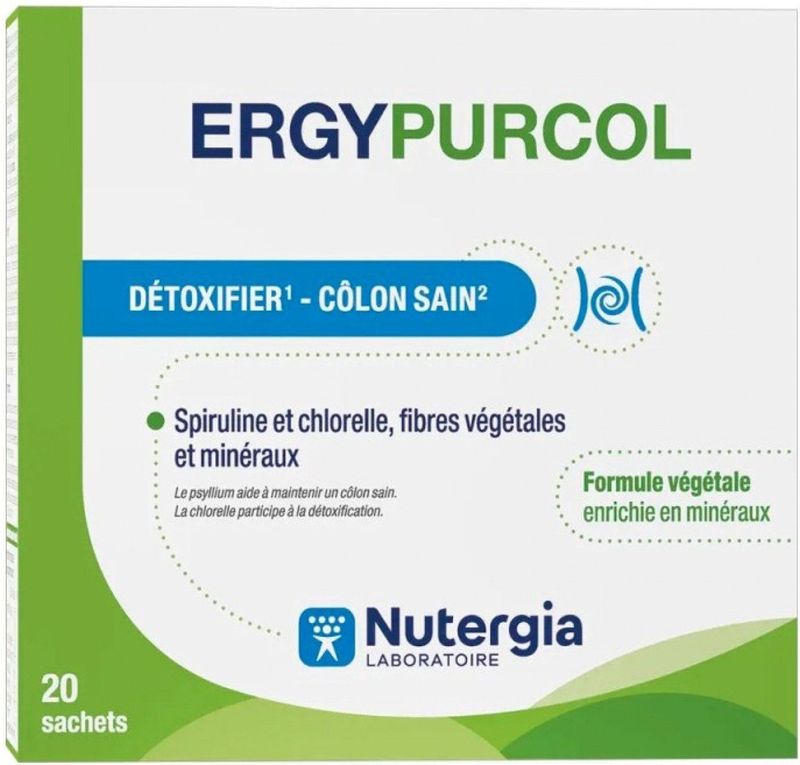Ergypurcol - Zakjes - 20 x 5 gr - Voedingssupplement - Met Spirulina en Chlorella