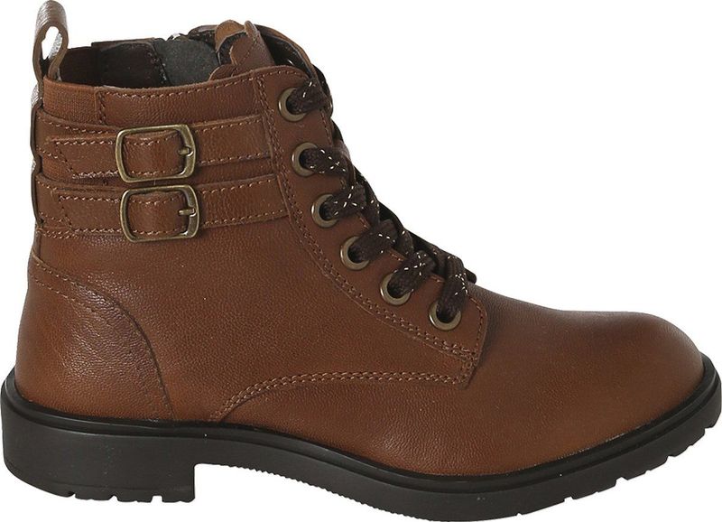 Leren meisjeslaarzen bruin