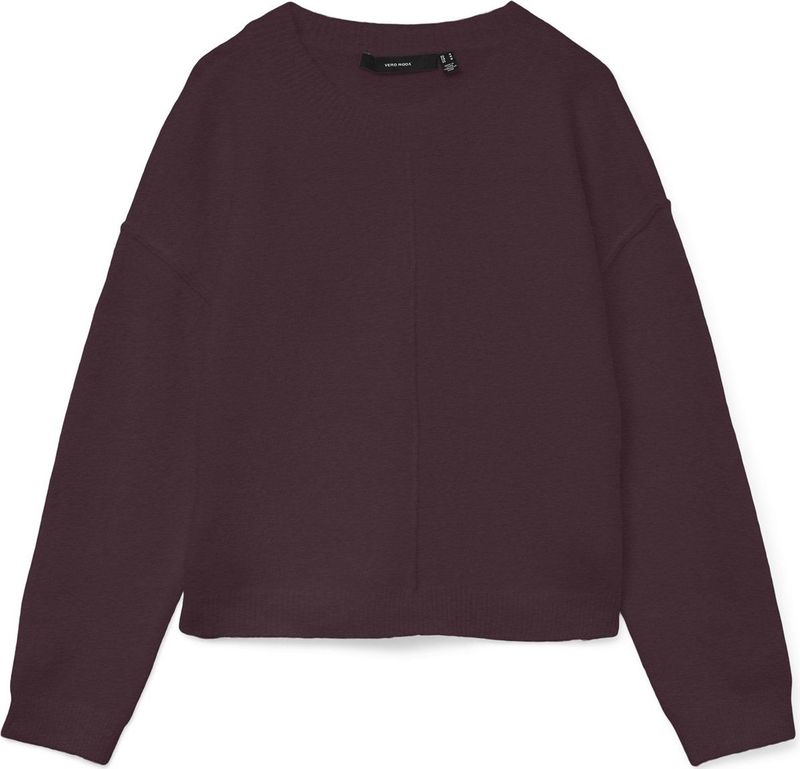 Vero Moda - Vmbeti L O-neck - Gebreide Trui - Bordeaux