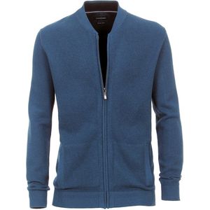 Casa Moda Vest Met Rits Organic Cotton 423981000-153 Blauw - L